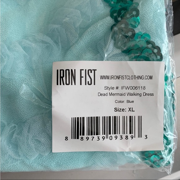 Sz XL Dead Mermaid Walking Dress - Picture 3 of 10